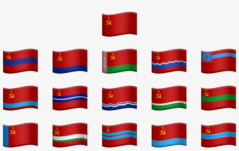 Historicalflags Of The Ussr And Its Republics In The - Symmetry, transparent png #2000109