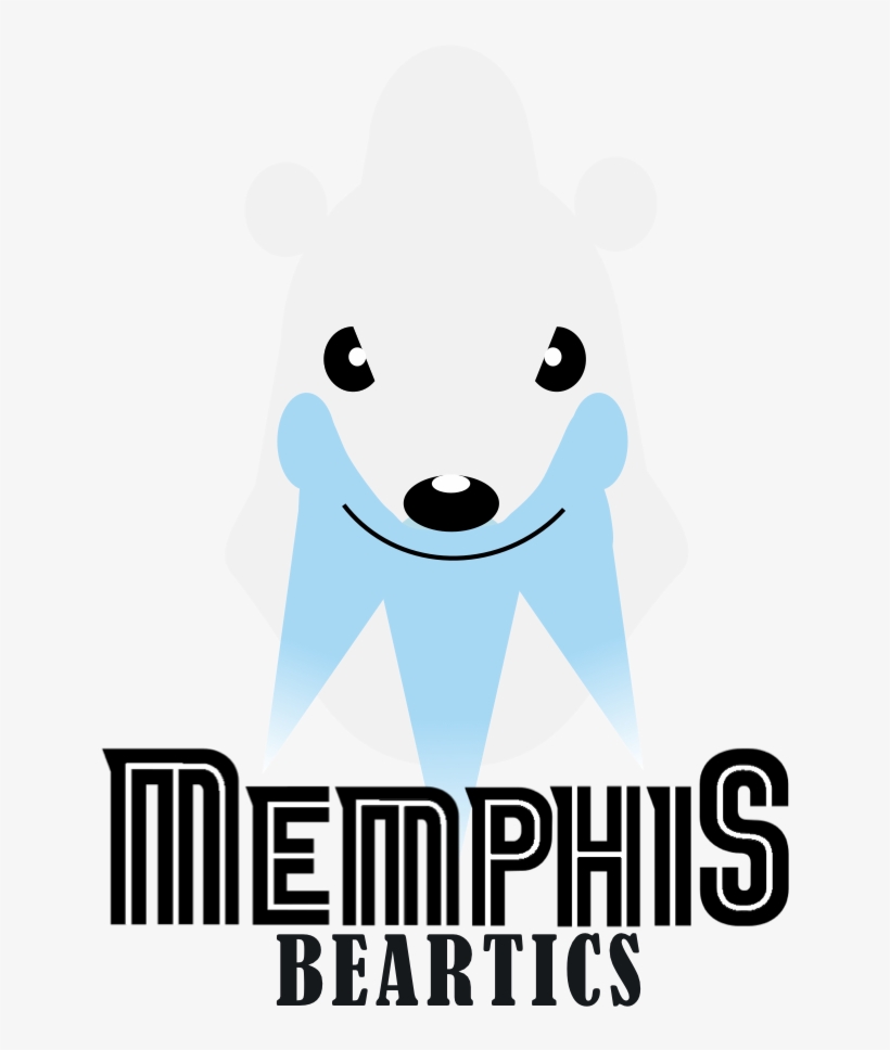 Memphis Beartics Memphis Grizzlies X Beartic - Memphis Grizzlies Halftone Logo Design On Black 2nd-4th, transparent png #2000692