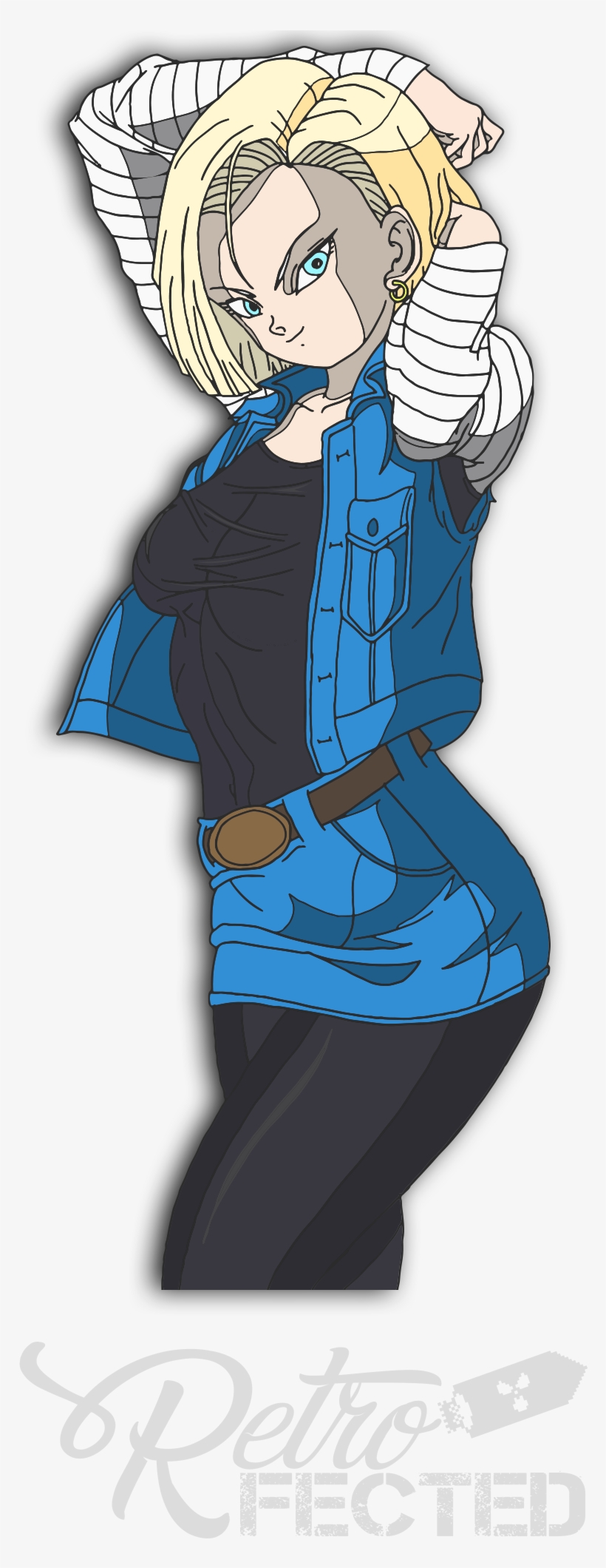 Image Of Android 18 Die Cut - Android 18, transparent png #2001165