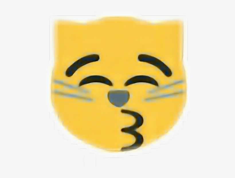 Cat Kiss Kissing Emoji Emojicat Cute - Emoji, transparent png #2001373
