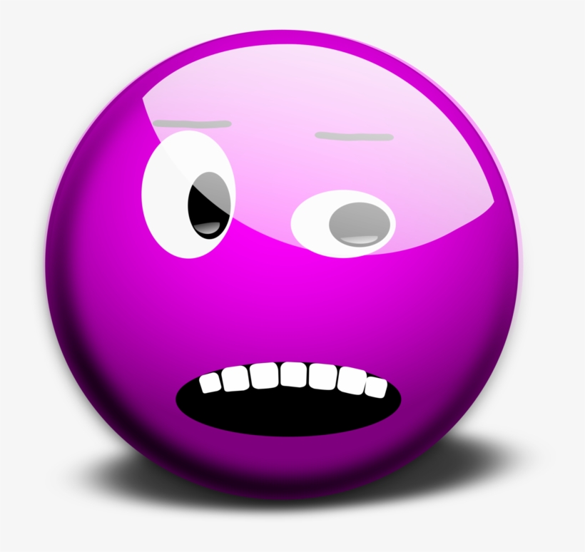 Smiley Emoticon Emoji Computer Icons Purple - No Background Emoticon, transparent png #2001670