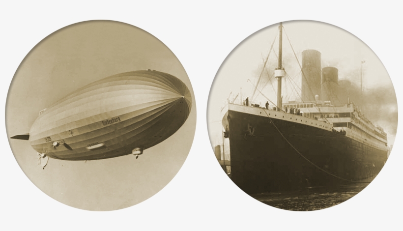 Hindenburg And Titanic, transparent png #2001983