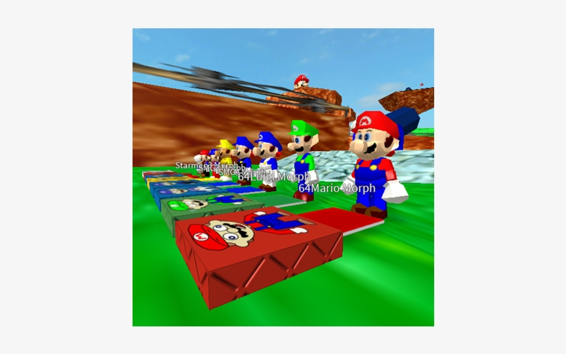 Super Mario 64 Bloopers Preview Image Mario 64 Morph Roblox Free Transparent Png Download Pngkey - super paper mario roblox