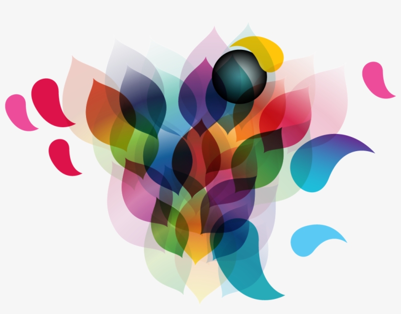 Euclidean Vector Geometry Adobe Illustrator Line - Rainbow Leaves, transparent png #2002106