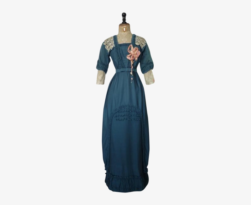 Titanic Era Reception Gown, Antique Gown, Antique Dress, - Fashion, transparent png #2002272