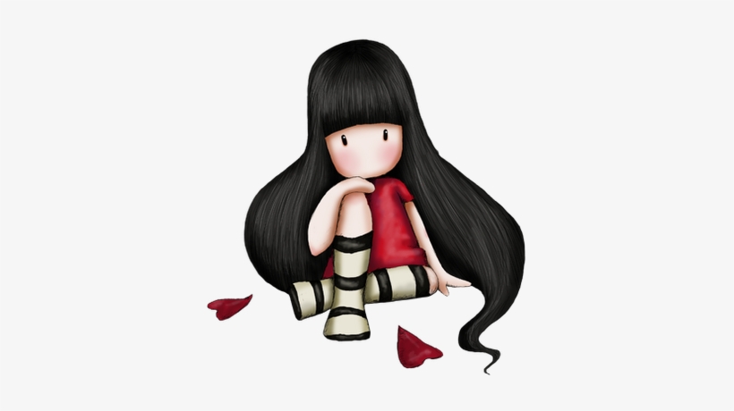 Corazones - Dibujo Chica Con Flequillo, transparent png #2002346