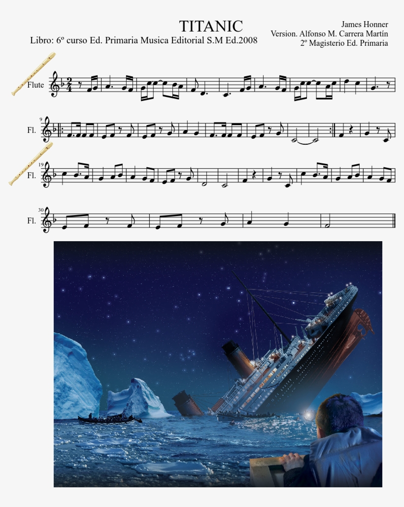 Titanic Sheet Music Composed By James Honner Version - Jellal Fernandes Fairy Tail Anime Art 24x18 Print Poster, transparent png #2002585