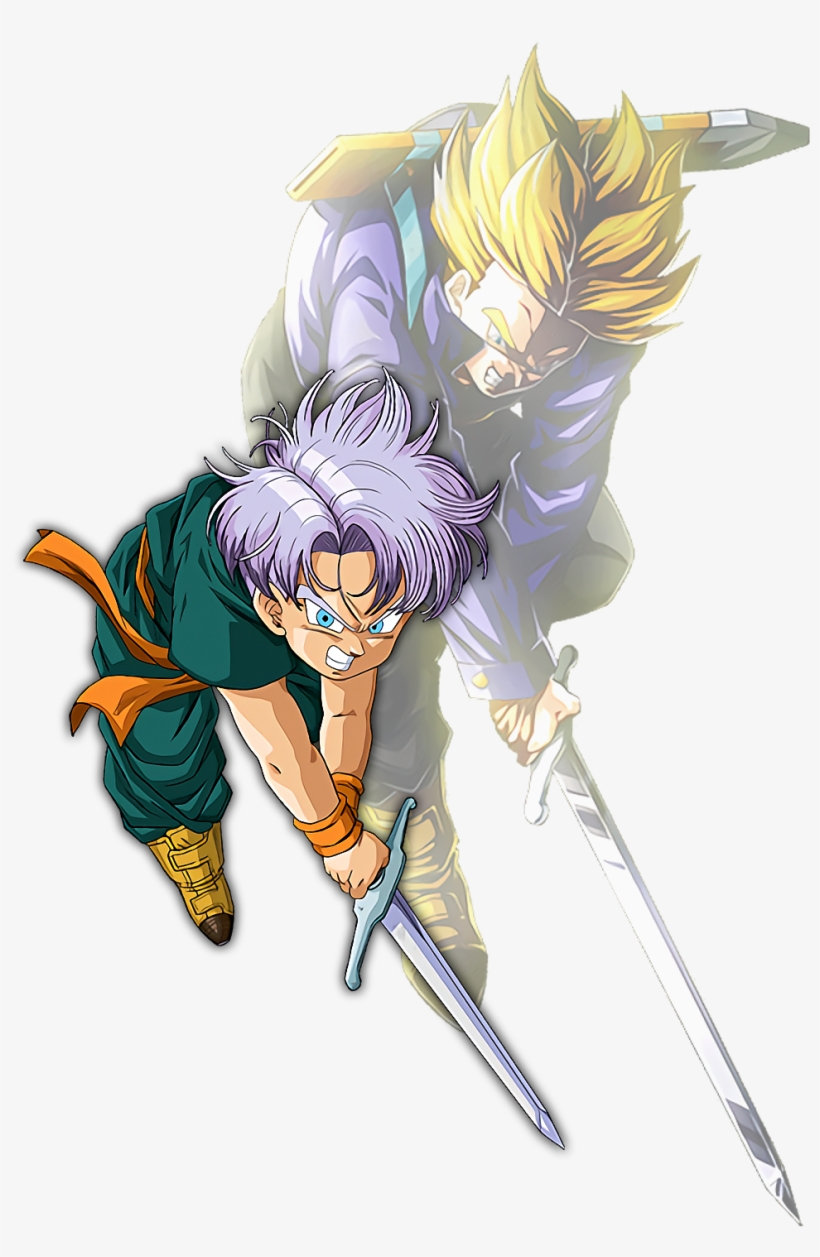 Kid Trunks And Ssj Future Trunks - Trunks Ss Dokkan Battle, transparent png #2002728