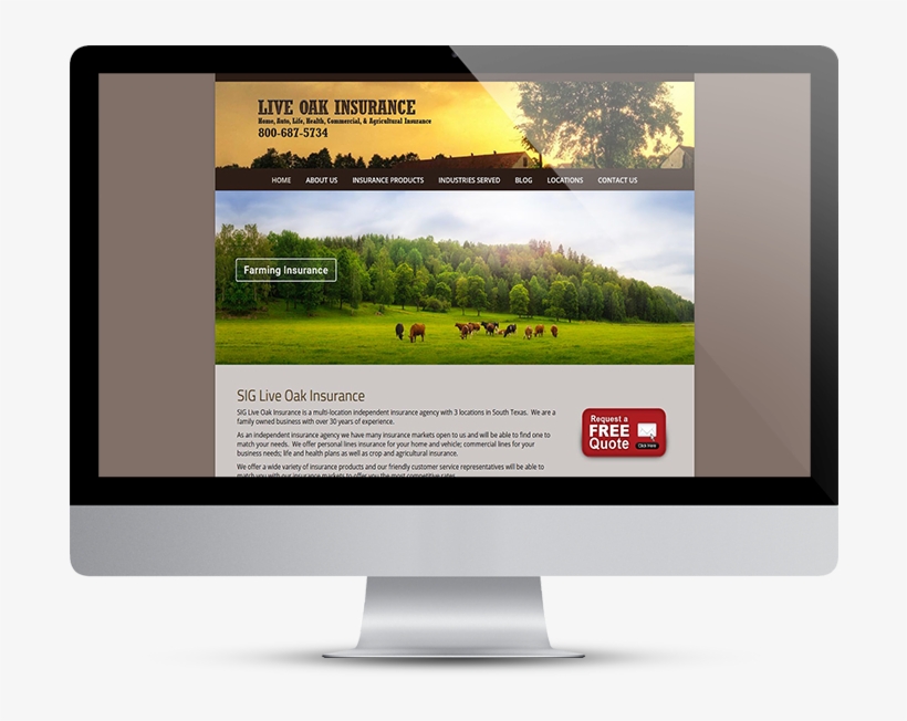 Live Oak Insurance - 'cows On Field Panorama' Photographic Print On Wrapped, transparent png #2002792