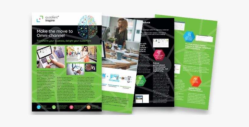 Quadient® Inspire Overview Brochure - Flyer, transparent png #2002939
