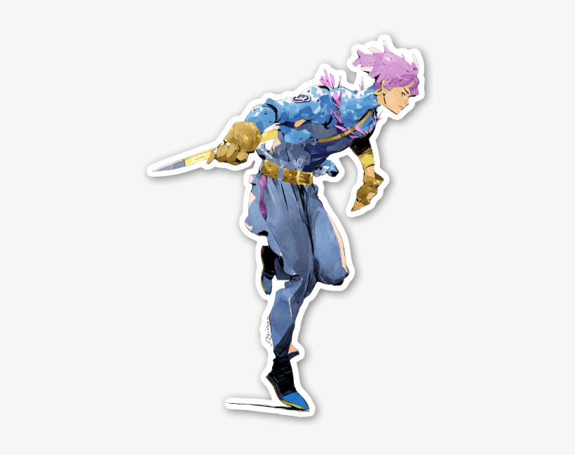 Future Trunks Redesign Sticker - Design, transparent png #2003094