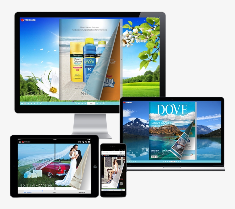 Online Digital Brochure Maker - Cover Page For Electronic Brochure, transparent png #2003389