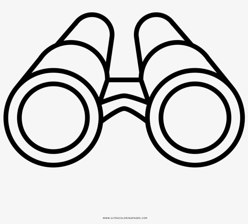 Binocular Drawing Line - Imagenes De Binoculares Para Dibujar, transparent png #2003443