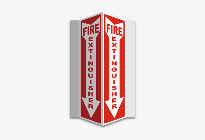 Fire Extinguisher 3-way Sign - Sign Of Fire Hose Cabinet, transparent png #2003496