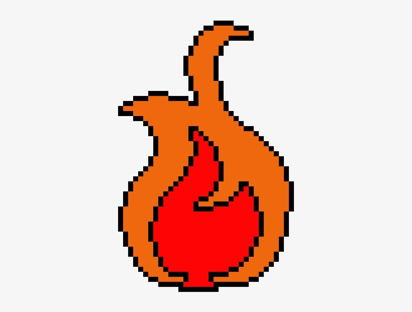 Fire Element Symbol - Pixel Art Deadpool Logo, transparent png #2003499