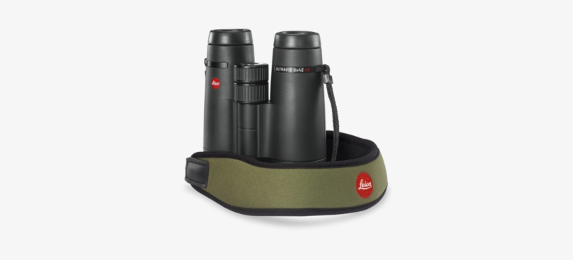 Leica Binocular Carrying Strap Racing Green - Leica Neoprene Binocular Strap (pitch Black), transparent png #2003772