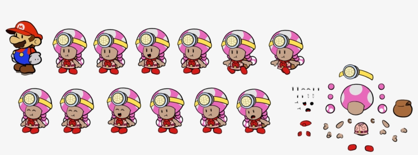 Click For Full Sized Image Captain Toadette - Paper Mario Captain Toadette, transparent png #2003825