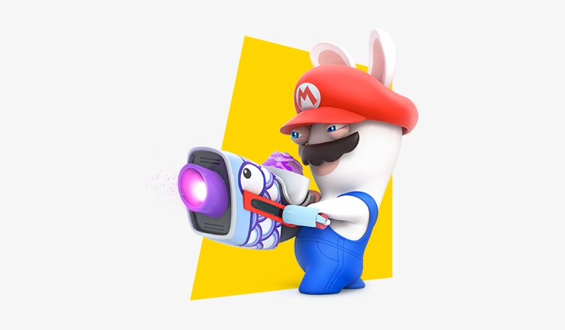 Rabbid Mario Stats Posing - Mario And Rabbids Rabbid Mario, transparent png #2003878