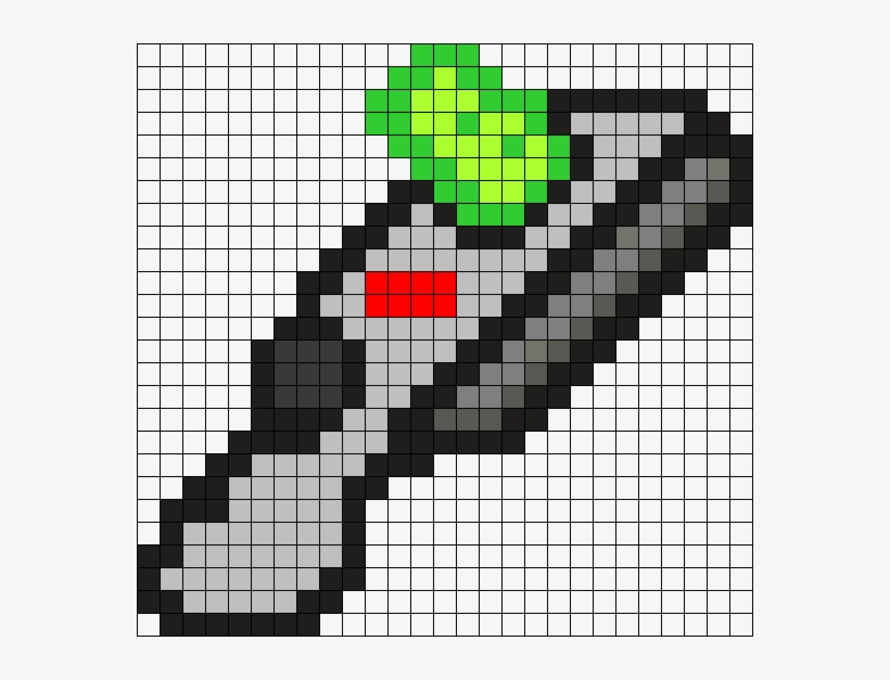 Rick Portal Gun Perler Bead Pattern / Bead Sprite - Gun Perler Beads, transparent png #2004012