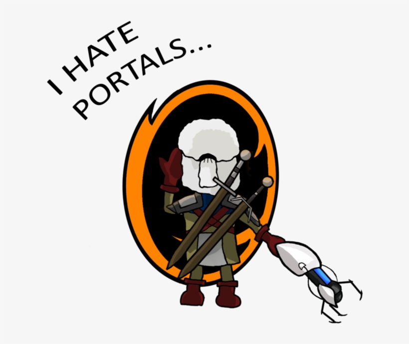 Geralt Found A Portal Gun By Vacsi The Witcher 3, Game - Digital Art, transparent png #2004076