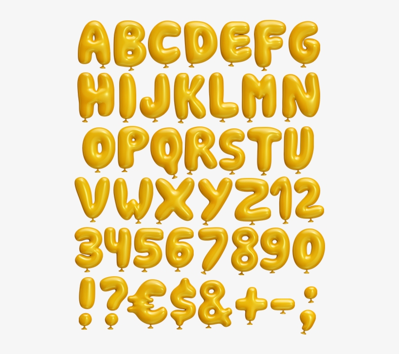 Balloons Letters Png - Tipografia Balloon, transparent png #2004216