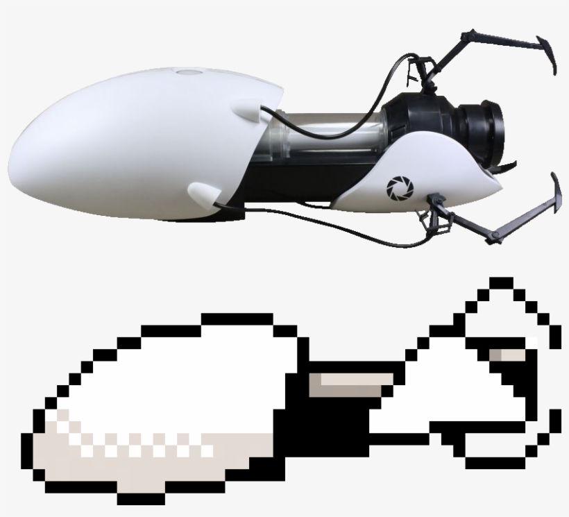 Portal Gun Original E A Versão Utilizada Para Fazer - Portal 2 - Portal Gun Vinyl Keychain, transparent png #2004276