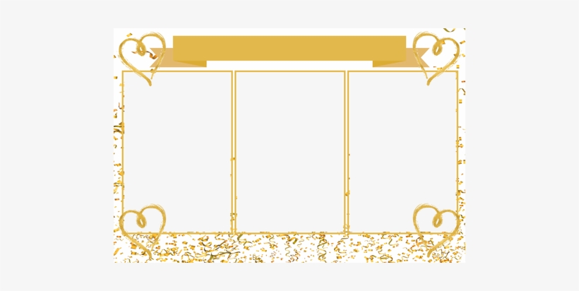 Gold Hearts Magic Mirror Overlay - Art, transparent png #2004507