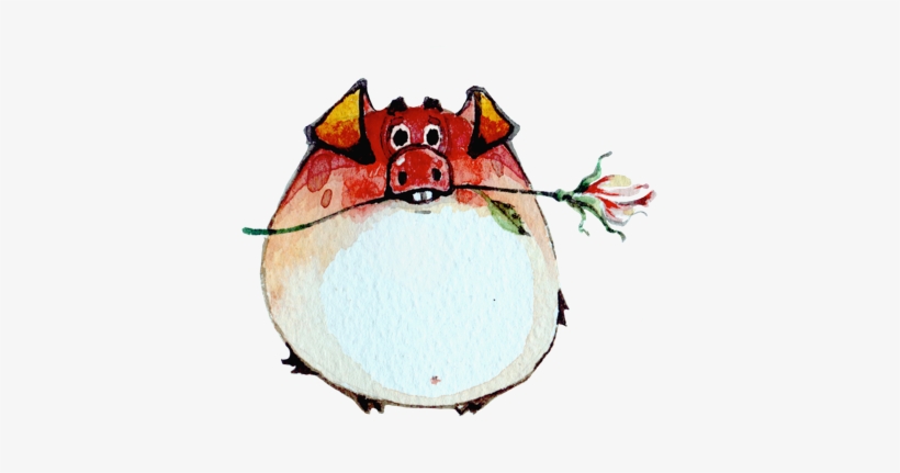 Watercolor Piggies Messages Sticker-7 - Cartoon, transparent png #2005360
