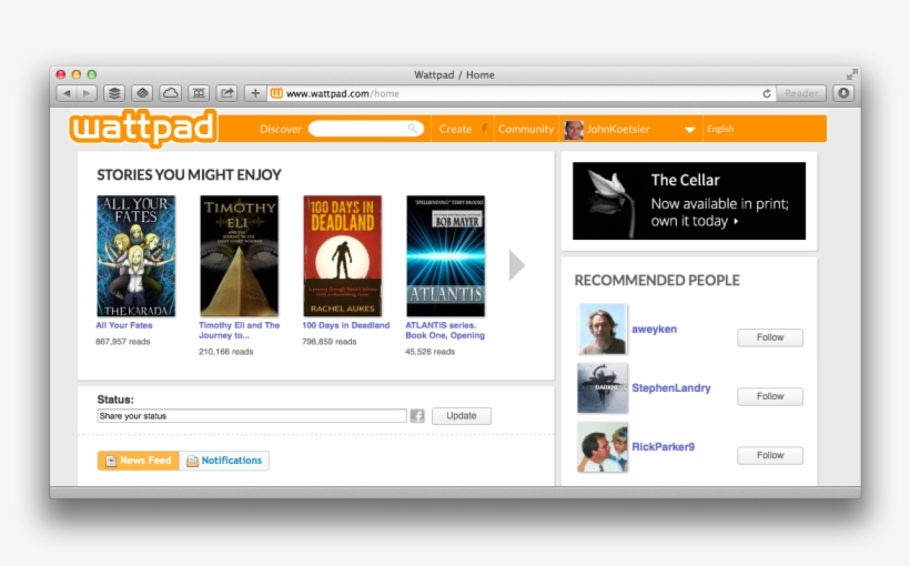 The New Funding Brings Wattpad's Total Funding To Almost - Wattpad 2014, transparent png #2005459