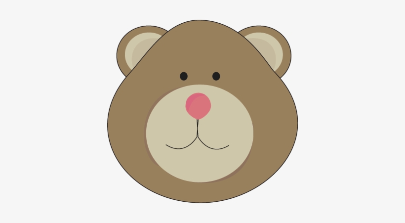 Bear Dead With A Pink Nose - Bear Head Clip Art, transparent png #2005957