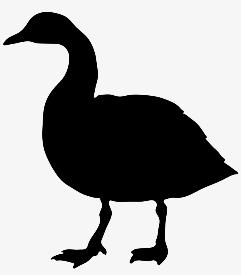 Open - Goose Silhouette Transparent Background, transparent png #2005980