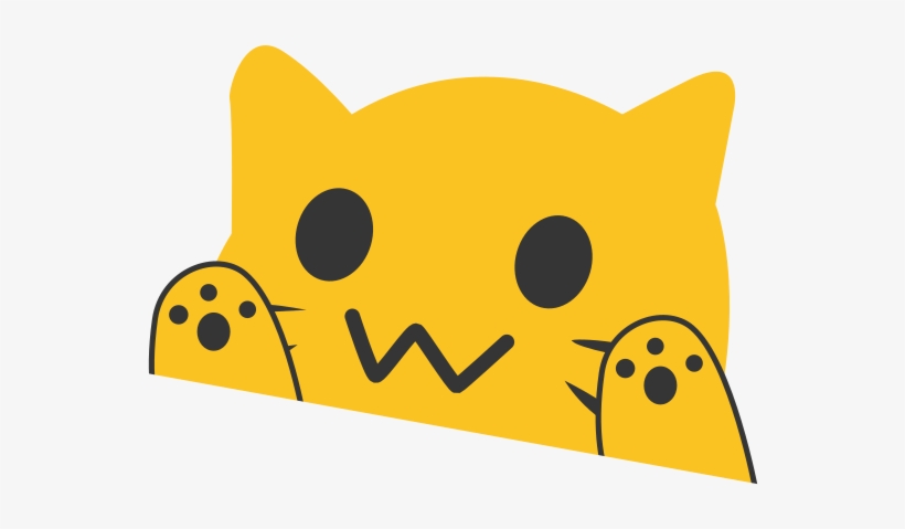 The Blobcat Emoji But Bongocat Style Emoji Free Transparent Png Download Pngkey - bongo cat t shirt roblox png