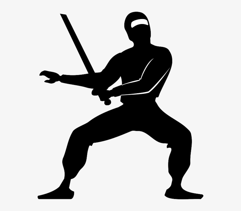 Sword Drawn - Ninja Clipart, transparent png #2007327