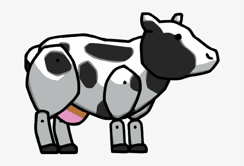 Picture Black And White Stock Sprite Png For Free Download - Scribblenauts Cow, transparent png #2007639