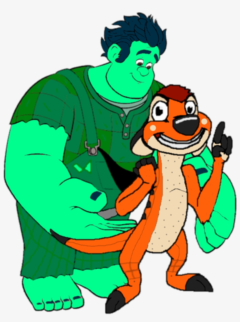 Ralph Dressed As Timon - Timon Lion King London, transparent png #2009017