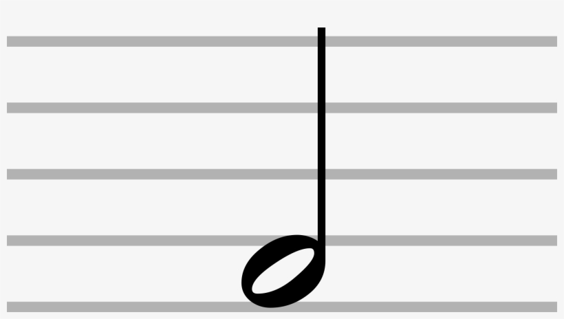 Open - Music Half Note, transparent png #2010516