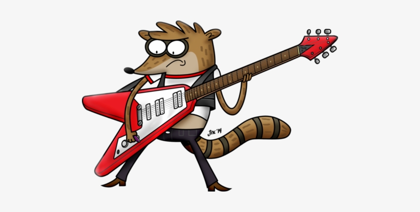Mordecai Regular Show Guitar, transparent png #2010723