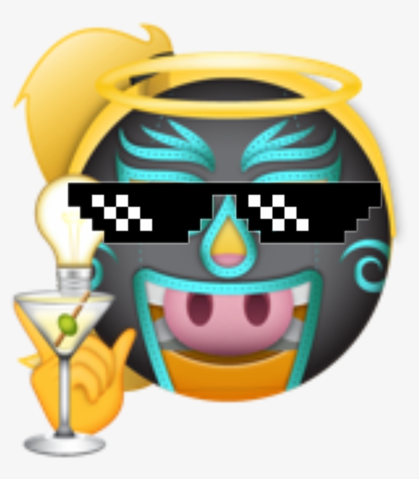 Sunglasses Mlg Pig Sweden Sverige Angel Emoji Emojistic, transparent png #2010896