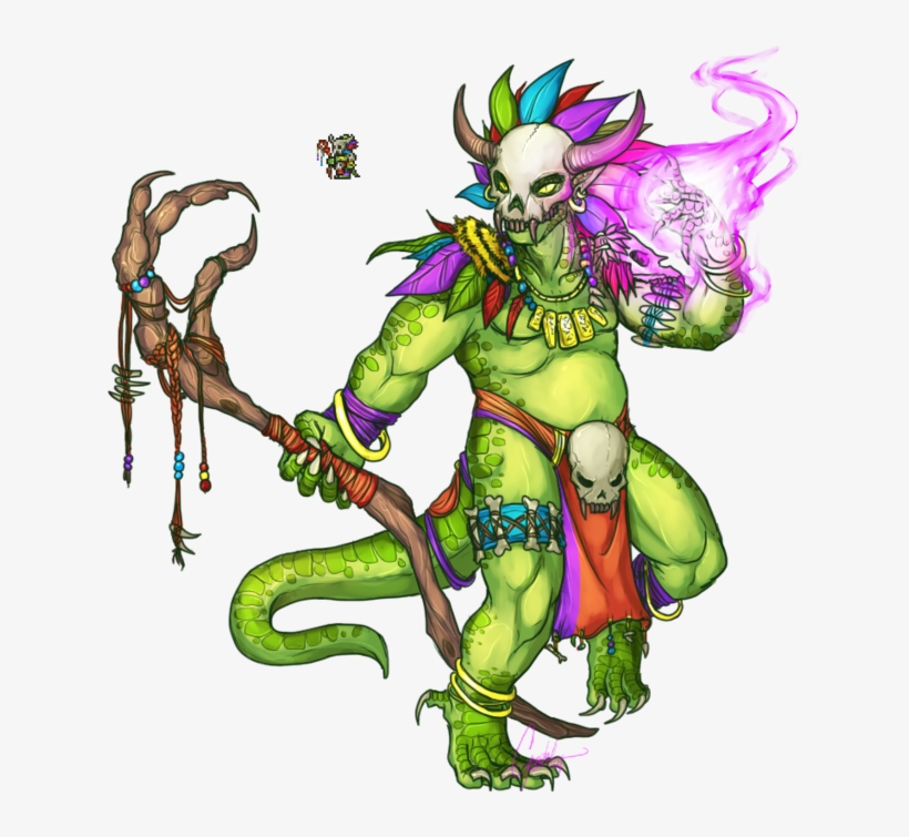Terraria Minecraft Fictional Character Mythical Creature - Terraria Lihzahrd, transparent png #2011627