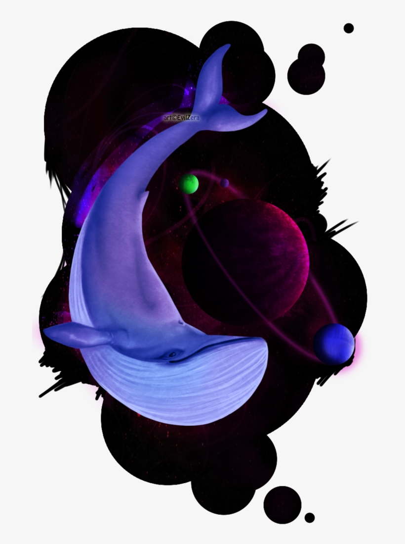 Space Whale Tattoo - Illustration, transparent png #2011707