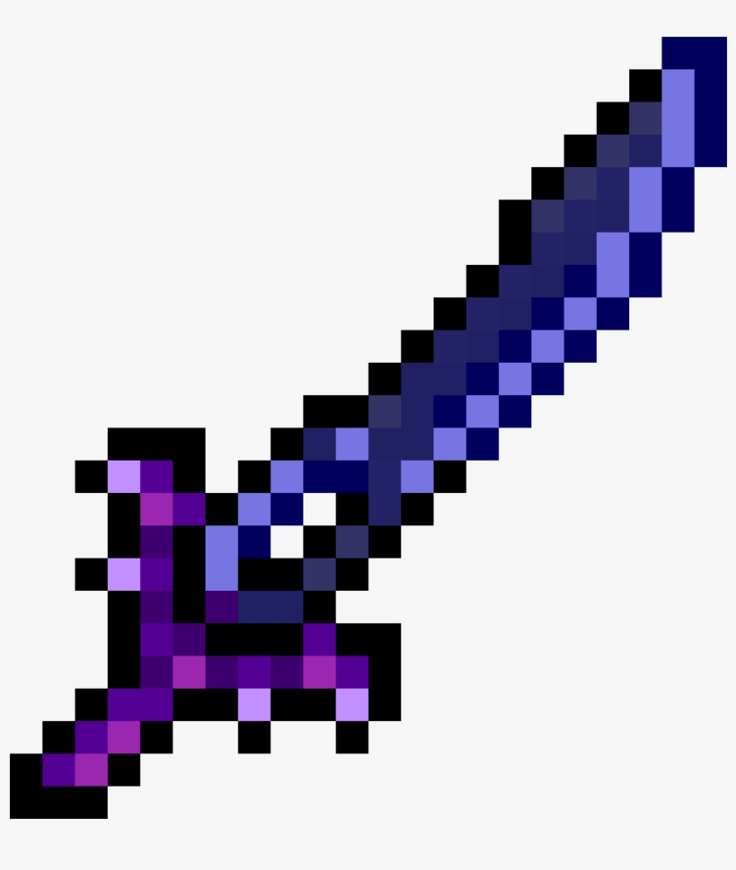 Terraria Sword - Terraria Night's Edge, transparent png #2011749