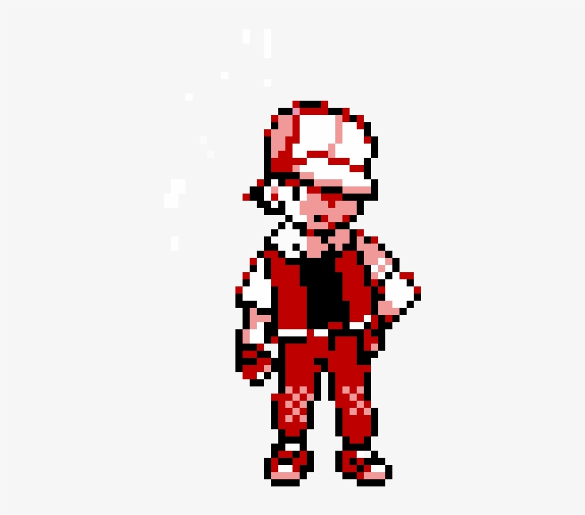 Pokemon Trainer Red - Pokemon Trainer Red Pixel Art, transparent png #2011820