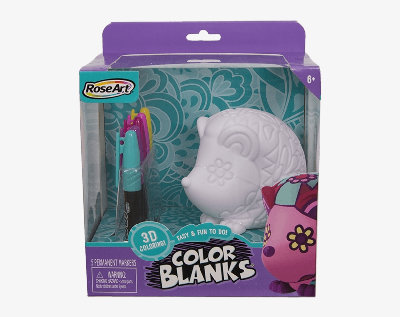 Color Blanks 3d Coloring Hedgehog - Rose Art Color Blanks, Duck, transparent png #2012214