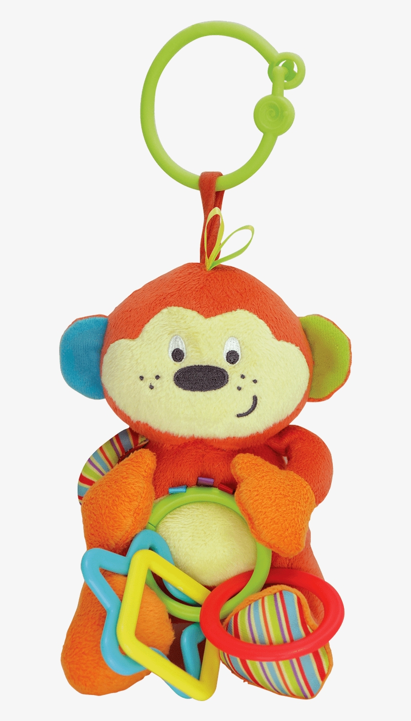 More Images - Winfun Cheky Chimp Hand Rattle Squeaker Crinkle Sound,, transparent png #2012324