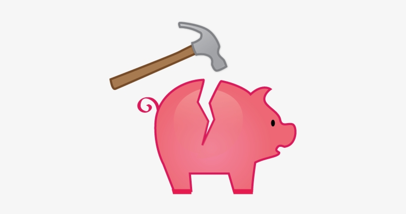 Fancy - Broken Piggy Bank Clipart, transparent png #2012491