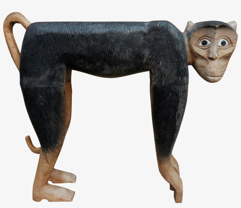 Carved Bonnet Macaque Monkey Sculpture, transparent png #2012524