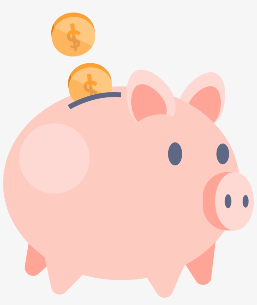 Piggy Bank - Cartoon, transparent png #2012734