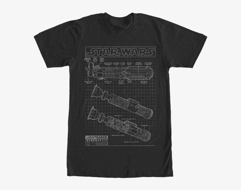 Star Wars Saber Schematics T-shirt - Land Rover Defender Clothing, transparent png #2013004