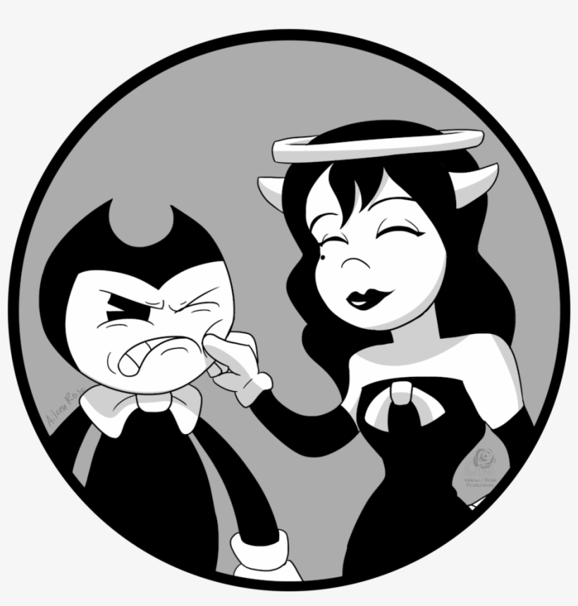 Image Black And White Bendy And The Ink Machine Themeatly, transparent png #2013154