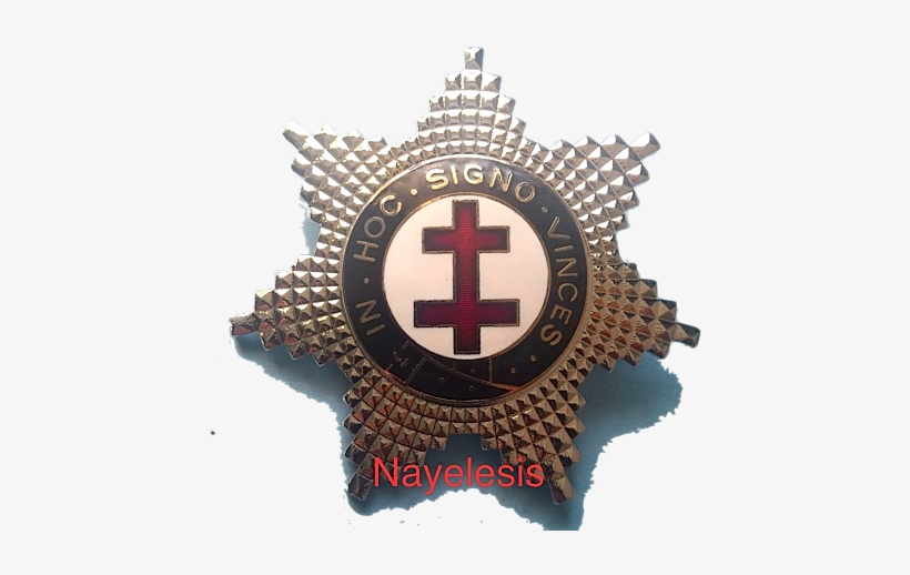 Knight Templar Silver Star Double Cross Heavy Duty - Freemasonry, transparent png #2013231